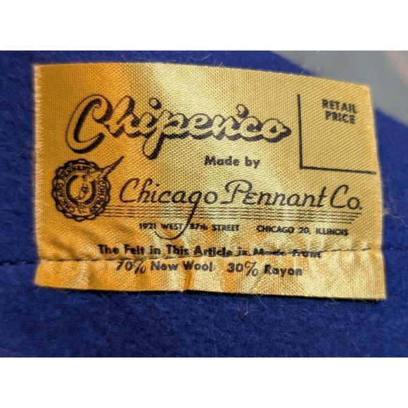 Hope College RARE 1950s Chipenco Banner Flag Chicago Pennant Company 31"x 67" - Picture 8 of 16